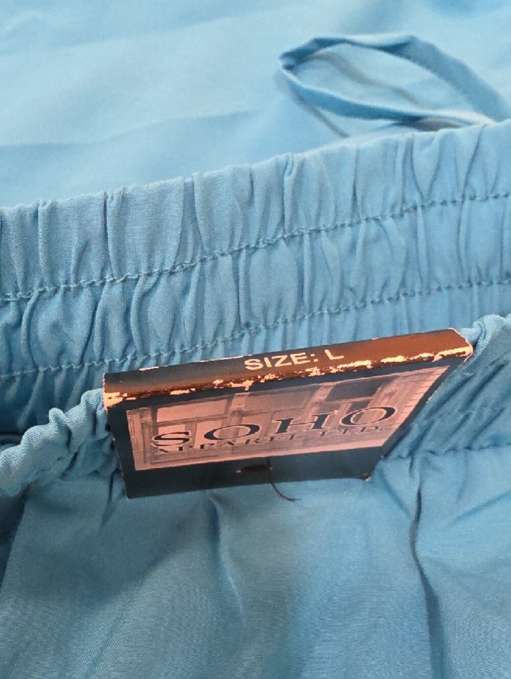 Soho Apparel Turquoise Drawstring Skort - Picture 7 of 8